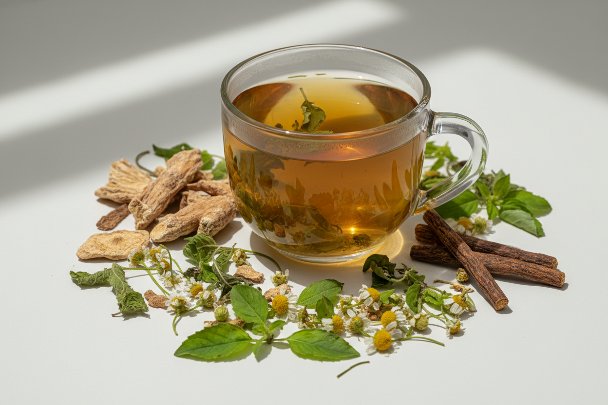 Organic Ashwagandha Tea for Stress Relief & Wellness | Herbal Calm Tea | Adaptogenic Wellness Tea | Relaxing Ashwagandha Brew | Stress Relief Herbal Tea