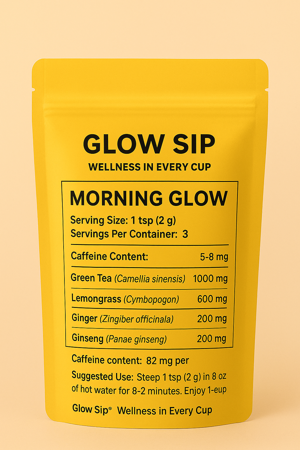 Tea Morning Glow Herbal Energizing Blend