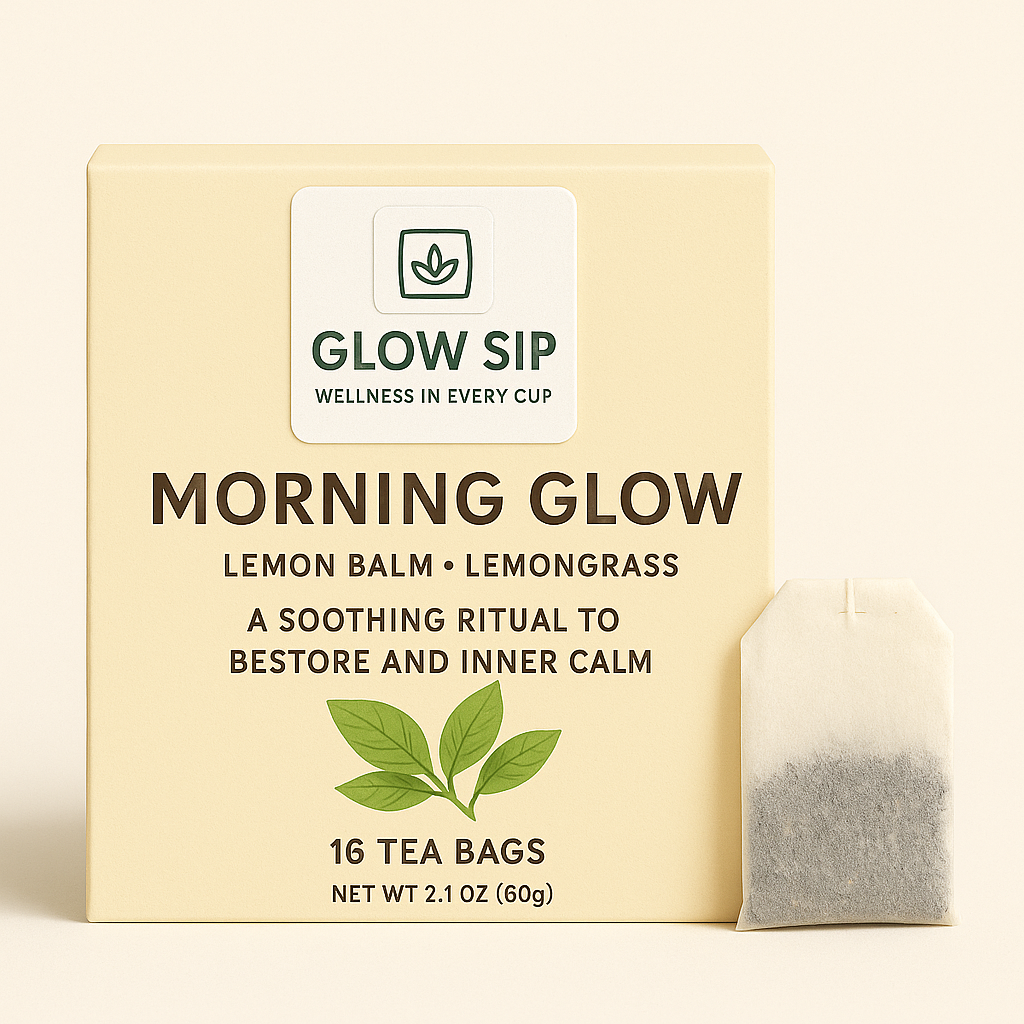 Morning Glow Tea Bags for Energy & Wellness | Herbal Morning Tea | Energizing Tea Bags | Natural Wellness Tea | Refreshing Morning Glow Brew