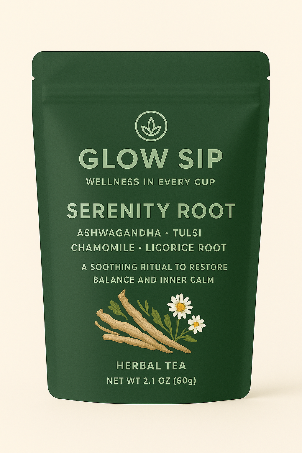 Tea Serenity Root Herbal Blend for Wellness | Calming Root Herbal Tea | Natural Relaxation Tea | Soothing Herbal Infusion | Digestive Support Root Tea