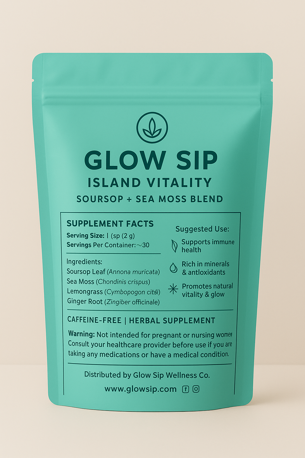 Tea Island Vitality Herbal Blend for Wellness | Energizing Herbal Tea | Natural Immunity Boost Tea | Refreshing Island Herbal Tea | Daily Vitality Herbal Blend