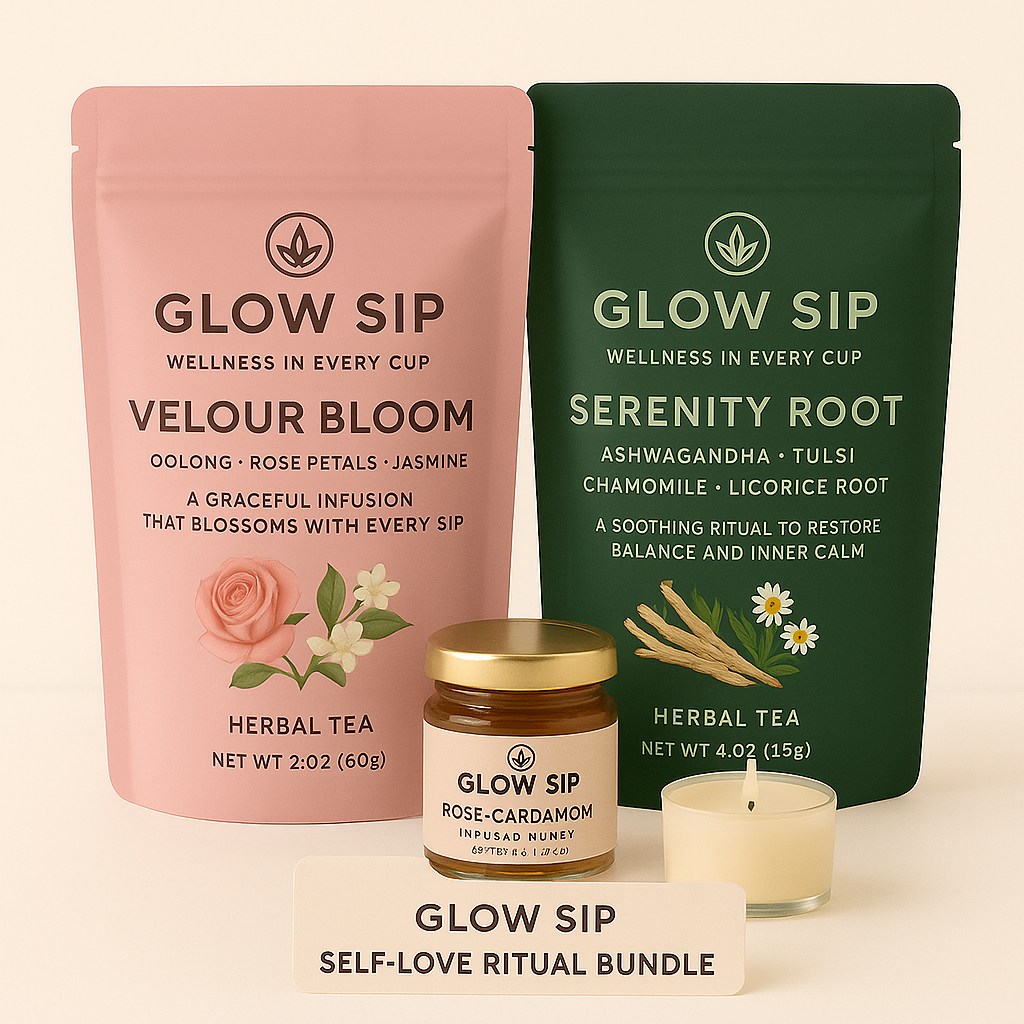 Velour Bloom and Serenity Root Herbal Blend | Calming Herbal Tea | Relaxing Wellness Tea | Mindfulness Tea | Natural Stress Relief Tea