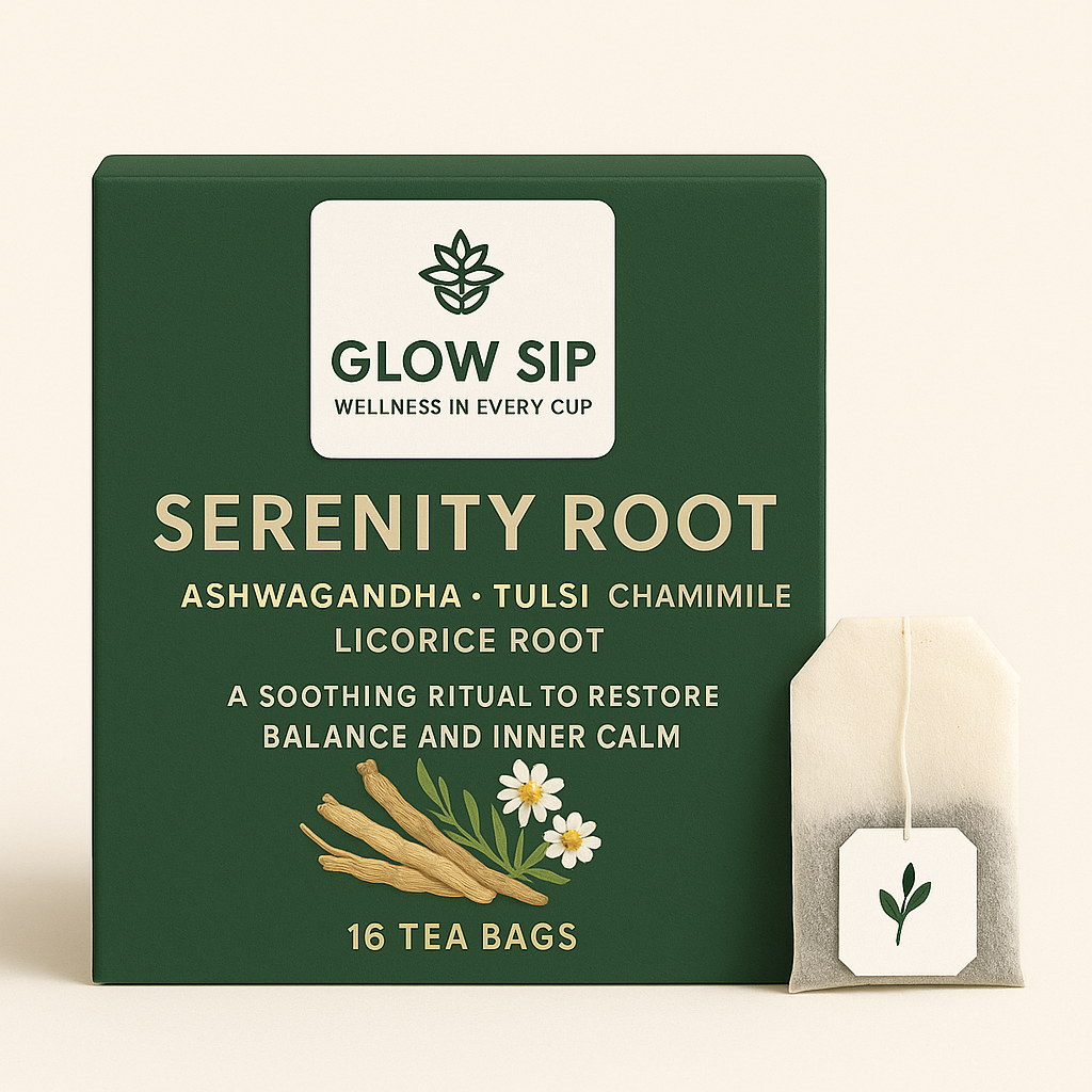 Organic Ashwagandha Tea for Stress Relief & Wellness | Herbal Calm Tea | Adaptogenic Wellness Tea | Relaxing Ashwagandha Brew | Stress Relief Herbal Tea