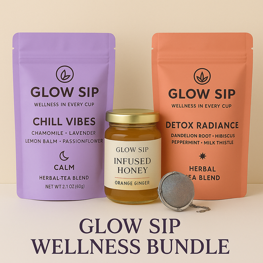 Glow Sip Wellness Ritual Bundle for Health | Natural Wellness Drink Bundle | Daily Health Ritual Bundle | Herbal Wellness Glow Sip | Immune Boost Ritual Bundle